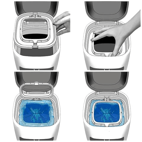 Litter Genie Compatible Refills Adapter for Any Bag Dooli